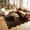 Coffee, variant on GlowSol 8x10 Modern Solid Washable Blue Area Rug with Non-Slip TPR Backing, Soft Short Plush Polyester Carpet for Bedroom, Living Room, Dining Room