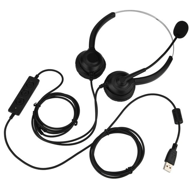 Auriculares USB con función de silencio para centro de llamadas Auriculares USB con cancelación de ruido para centro de llamadas con micrófono
