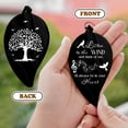 thumbnail image 4 of Memorial Wind Chimes Personalized Cardinal Leaf Design, Black Outdoor Sympathy Wind Chime for Loss of Loved One, Remembrance Garden Gift with Poem Card, Message Card, Crystal Gift Box, 4 of 5