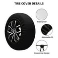 thumbnail image 3 of Kdxio Spare Tire Cover for RV Trailer, Waterproof Wheel Cover,Camper Spare Tire Cover Fit for Rv SUV Truck Travel Trailer 15 inch-Happy New Year 2024 (5), 3 of 8