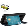 thumbnail image 2 of TopSave Goospery Magnet Door PC+TPU Hidden Card Holder Bumper Case For Samsung S20 Plus, Navy Blue, 2 of 3