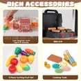 thumbnail image 4 of COCLUB Kids Outdoor Playhouse, 2-In-1 Grocery Store Pretend Play and Backyard Grill Station, Outside Wood Playhouse W/ Play Food Cash Register, Chalkboard and Mailbox for Boys Girls Ages 4-8, White, 4 of 9