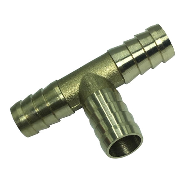 Conexiones de tubería de rosca de latón Manguera de púas Acoplador de conector en apariencia de T 12mm
