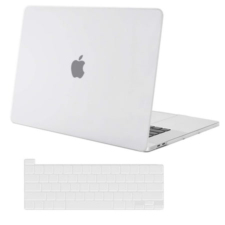 Mosiso 2 in 1 MacBook Pro 16 inch Case 2019 Release A2141 with Touch Bar & Touch ID , Plastic Hard Case Cover & Keyboard Cover for Apple MacBook Pro 16" ,Frost