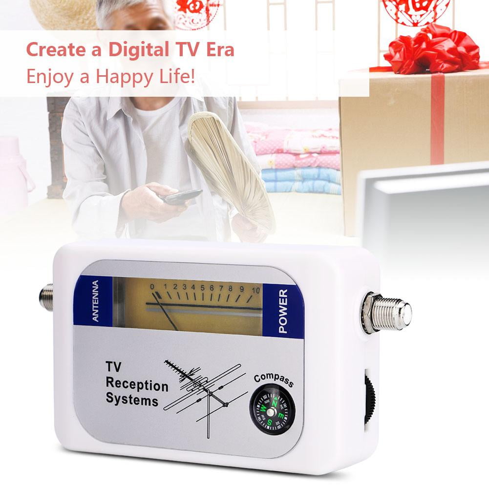 CHICIRIS DVB-T Signal Meter Antenna Signal Finder Mini DVB-T Finder Digital Aerial Terrestrial TV Antenna Signal Strength Meter Detector Receiver