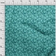 thumbnail image 3 of oneOone Polyester Spandex Teal Green Fabric Tropical Sewing Craft Projects Fabric Prints By Yard 56 Inch Wide, 3 of 5