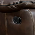 thumbnail image 3 of Transitional Style Double Recliner Love Seat Brown, 3 of 5
