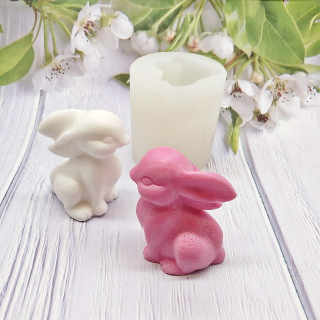 Moldes para velas para fabricar - molde de jabón de resina de cera de silicona, molde reutilizable y flexible de 6,4x5,2x7,6 cm para manualidades caseras y flexibles para aromaterapia, hormigón