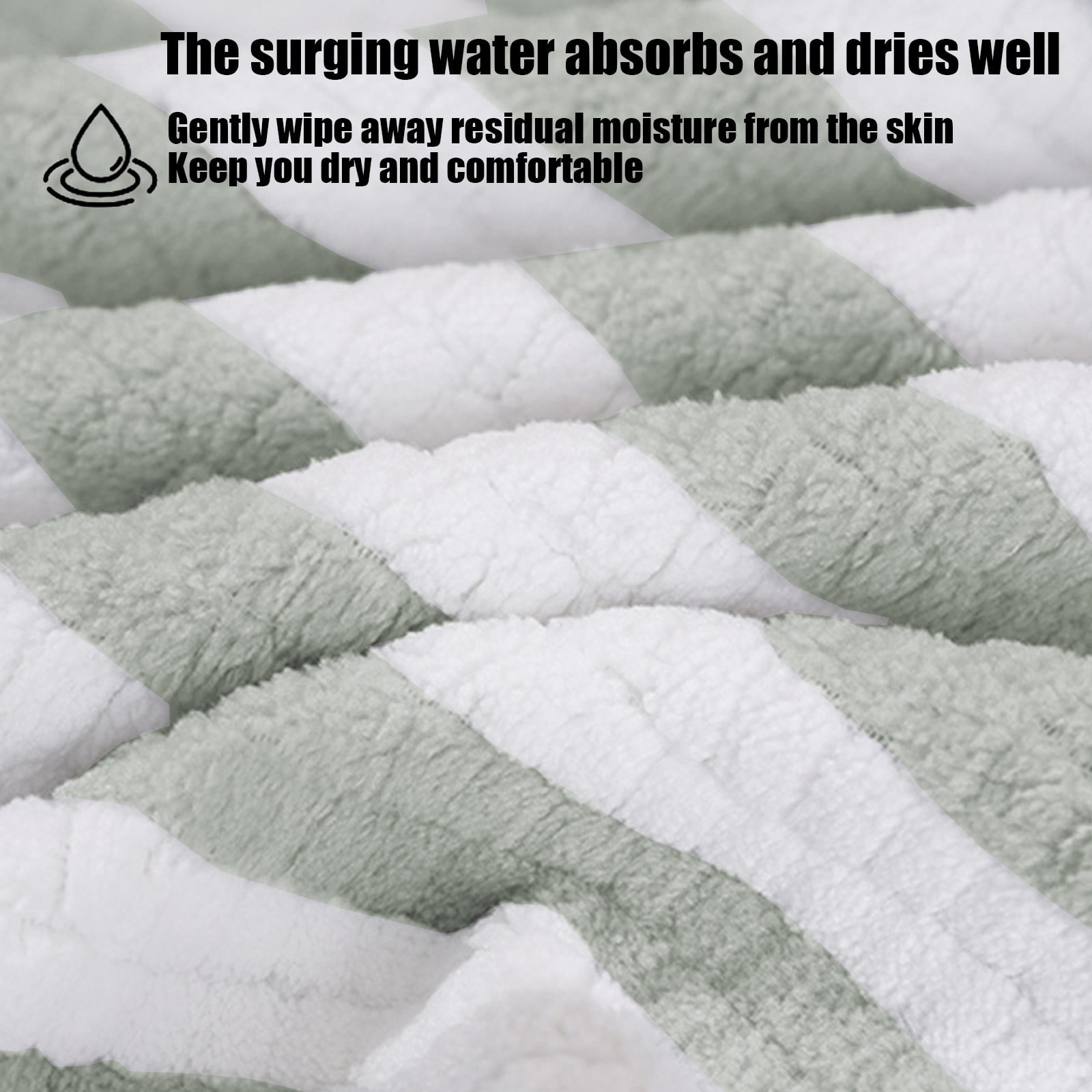 Face Towels Set Soft Absorbent Quick Dry Stripe Washcloth Plush Durable Gentle Skin Friendly, High Absorbency Easy Care Multipurpose, for Bathroom Home Travel Gym Spa for Adults Women Men