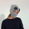 thumbnail image 3 of COM1950s 3-in-1 Ski Beanie with Detachable Mask & Goggles, Winter Knitted Hat for Men and Women, Cold Weather Gear for Skiing Snowboarding, 3 of 8