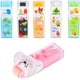 thumbnail image 1 of Lindo borrador de lápiz para niños, paquete de 6 y 6 colores, blanco, negro, azul, verde, rosa, naranja, regalos divertidos para fiestas y útiles escolares, borrador de dibujo kawaii para niños y niñas ER, 1 of 6