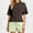 Brown, variant on Itsame Summer Womens Casual T-Shirt for Women Plain Short Sleeved Shirt Tops New Relaxed Round Neck T Shirt Dark Gray Size 4XL