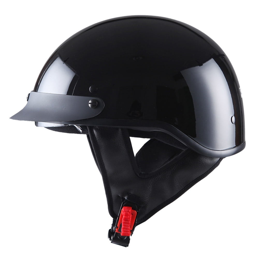 1Storm Motorcycle Half Face Helmet Mopeds Scooter Pilot with retratable