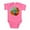 Raspberry, variant on CafePress - Rainbow Kokopelli Native American - Cute Infant Bodysuit Baby Romper - Size Newborn - 24 Months