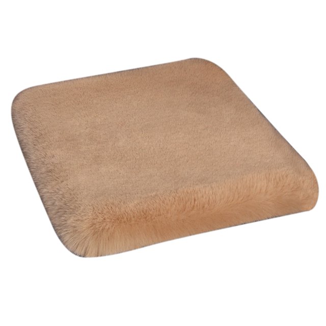 Alfombrilla de felpa para asiento de coche, cojín grueso y cálido para asiento de coche, cojín cuadrado para silla, calidad inigualable