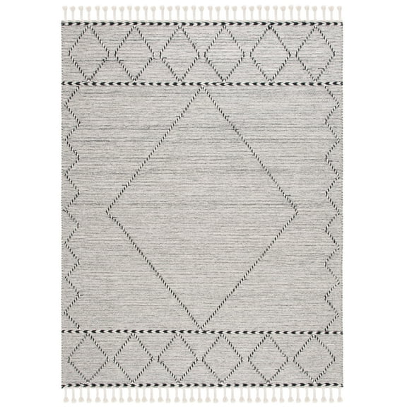 SAFAVIEH Vermont Wessex Trellis Area Rug, Ivory/Black, 8' x 10'
