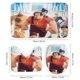 thumbnail image 3 of Rompe Ralph-2-theme 4-Piece Shower Curtain Set with Rugs, Waterproof Bathroom Decor Set Includes Bath Mat, U-Shaped Rug, Toilet Lid Cover and Curtain with Hooks, 3 of 6