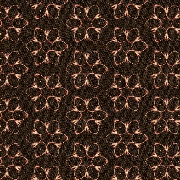 Ahgly Company Machine Washable Indoor Square Transitional Saddle Brown Area Rugs, 6' Square