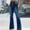 Blue, variant on Ofreoo Women's High Waist Loose Straight Big and Tall Slim Fit Jeans on Clearance