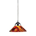 thumbnail image 1 of ElkGroup International 1477/1JAS 1 Light Pendant In Polished Chrome And Jasper Glass, 1 of 1