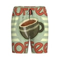 thumbnail image 3 of Picia Retro Cover For Coffee Pajama Shorts for Men, Men's Pajama Bottoms, Sleepwear,Short Pajama Pants-Small, 3 of 9