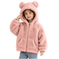 thumbnail image 2 of StSilkitty Baby Boys Girls Fleece Hooded Jacket Zip up Long Sleeve Jacket Coat with Pockets Fall Winter Warm Clothes Size 0-6, 2 of 6