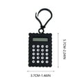thumbnail image 5 of Portable Calculator with Keychain, Slim Mini Soda Cracker Shape Calculators with 8-digit Screen Display,Small Pocket Basic Standard Calculators for Simple Calculations Daily Use, Black, 5 of 5