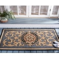 thumbnail image 2 of SAFAVIEH Monogram Sabella Floral Indoor/Outdoor Area Rug, Blue, 3' x 6', 2 of 6