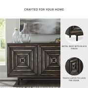 Signature Design by Ashley Fair Ridge Black & Brown Accent Cabinet
