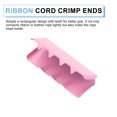 thumbnail image 3 of 10Pack Ribbon End Crimp Clamps, 25mm/0.98inch Belt Ends Tip, Light Pink, 3 of 7