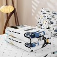 thumbnail image 5 of Erosebridal Playful Construction Truck Zipper Full Size Comforter Sets with Fitted Sheet and 2 Pillowcases,Cartoon Excavator Road Cone Zipper Bedding Set For Boys,Reversible,4pcs, 5 of 7