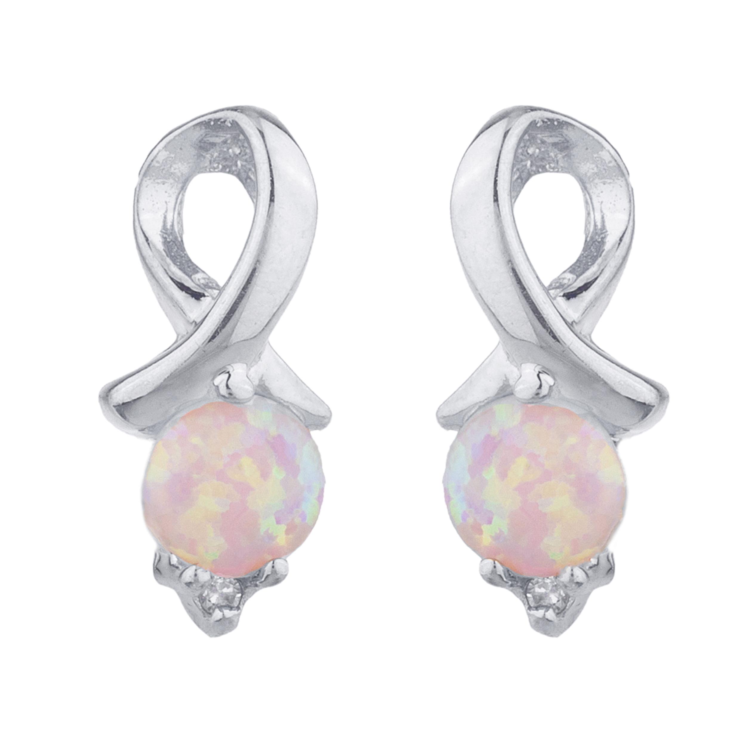 Simulated Black Opal /& Diamond Devil Heart Stud Earrings .925 Sterling Silver Rhodium Finish