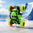 thumbnail image 4 of Double Sided Remote Control Stunt Car, 360°Rotating Flip RC Vehicle with Bright LED Lights, Rechargeable Off Road Toy Car, Kids Birthday Gifts, All Terrain Stunt Toys for Indoor Outdoor Play, 4 of 7