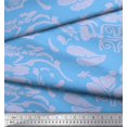thumbnail image 2 of Soimoi Polyester Crepe Fabric Flower Artistic Fabric Prints by Yard 42 Inch Wide, 2 of 3