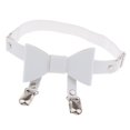thumbnail image 3 of Liga De Pierna Con Bowknot Arnés de material cuero Sintético Punk Con Clips De Muslo Para Mujer Chica Blanco, 3 of 9