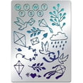 thumbnail image 2 of Dove Pattern Stainless Steel Stencil Kite Metal Stencil Reusable Stencil Notation Tool for Painting Photo Albums Scrapbooking 5.5x7.5 Inches, 2 of 9