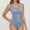 Blue, variant on Women's Shapewear Bodysuit High Waist Seamless Tummy Girdle For Everyday Wear Comfortable Open Crotch Design Abdomen Waist Trainer Bra Suit Fitted Top for Women