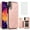 Pink, variant on Asuwish Compatible with Samsung Galaxy A53 5G Wallet Phone Case Tempered Glass Screen Protector and Flower PU Leather Credit Card Holder Stand Cell Cover for A 53 G5 53A SM A536U 6.5" 2022 Men Purple
