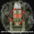 thumbnail image 3 of RC Tank Car, 1:16 Remote Control Crawler Drift Tank, 2.4Ghz RC Rock Crawler Off-Road 4WD 360°Rotating Drifting Car with 2 Batteries, Military Truck Toy for Adults and Kids, 3 of 7