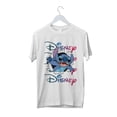 thumbnail image 1 of Disney Lilo & Stitch Funny Character White Graphic T-Shirt All Size S-5XL, 1 of 4