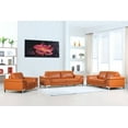 thumbnail image 1 of 96" Lovely Camel Leather Sofa Set, 1 of 1