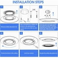thumbnail image 6 of Megaman 6 in LED Surface Flush Mount Disk Light Downlight Ceiling Light 9.5W Dimmable Soft White 2700K, 6 of 7