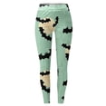thumbnail image 3 of TGPMGRZ Halloween Leggings for Women Tummy Control Stretch Soft Yoga Pants for Workout Gym #03 Mint Green, Size M, 3 of 4