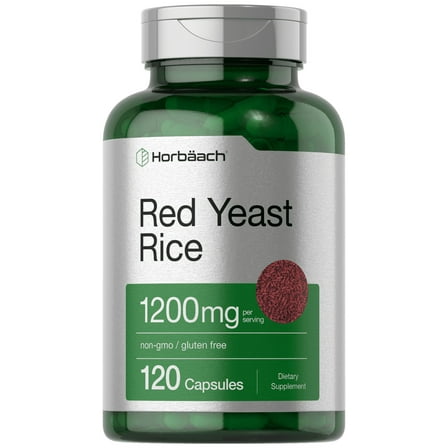 Red Yeast Rice 1200 mg | 120 Capsules | Non-GMO, Gluten Free Supplement | by Horbaach