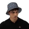 thumbnail image 6 of Kdxio Reflective Bucket Hat - Squirrel And Snowflakes Print Bucket Hat for Men,Women, 6 of 9