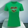 thumbnail image 3 of Playera Blusa Con Impresion De Corazon Love Animal Print Color Verde Talla Chica Marca Emil SaEs, 3 of 4