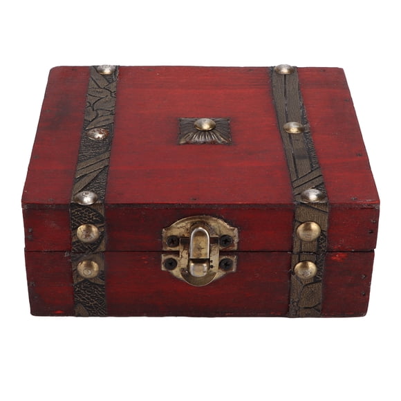 Wooden Storage BoxStorage Trunk Retro Wooden Decorative Boxes Wooden Chest Expertly Crafted