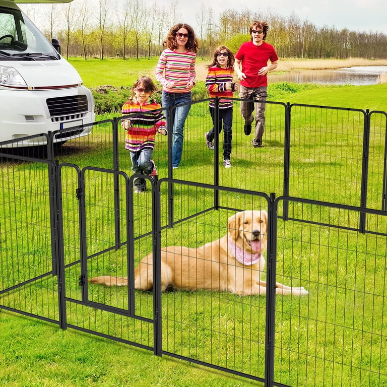 Vipuse 40" Tall Metal Dog Playpen, 16 Panels, 2 Doors photo 4