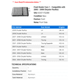 thumbnail image 2 of Front Heater Core 1 - Compatible with 2005 - 2008 Chrysler Pacifica - Autopart Premium, 2 of 2