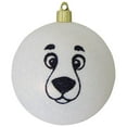 thumbnail image 2 of Christmas By Krebs 4 3/4" (120mm) Ornament [4 Pieces] Commercial Grade Indoor & Outdoor Shatterproof Plastic, Water Resistant Ball Shape Ornament Decorations (Snowball Glitter/Polar Bear), 2 of 7
